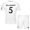 Maillot de Supporter Real Madrid Bellingham 5 Domicile 2024-25 Pour Enfant